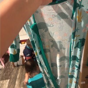 Little Sleepies Teal and Aqua Kids Pajama Set